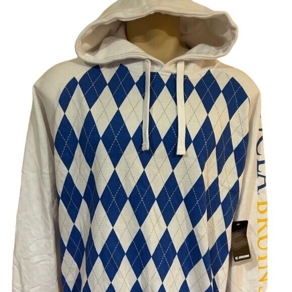 UCLA Bruins Pullover Hoodie Argyle Mens Large New - Picture 2 of 8